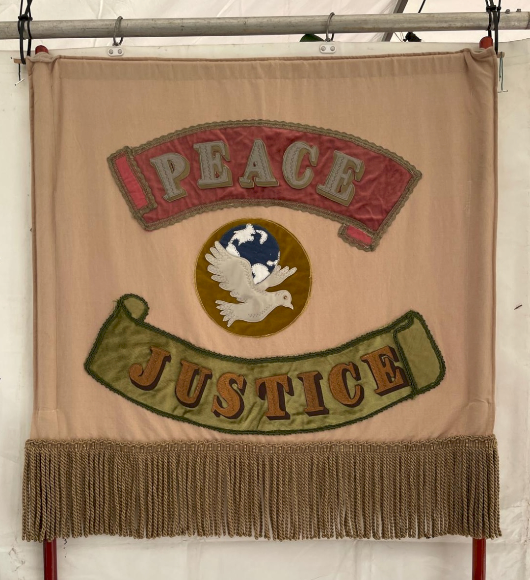 Peace and Justice Banner from Ashburton Meeting