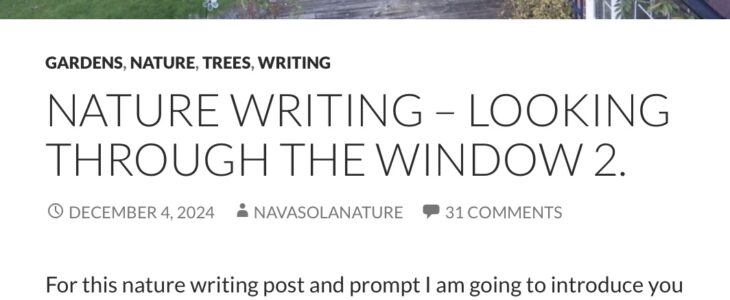 Creative Writing Group: Nature Writing